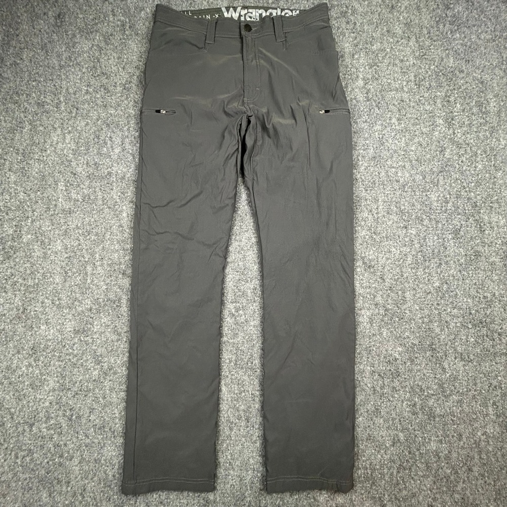 Wrangler ATG Pants Mens 32x32 Gray Fleece Lined All Terrain Gear Tactical Hiking